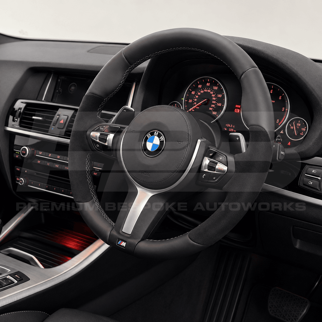 BMW Build Your Own bespoke steering wheel, made and quality checked in the UK