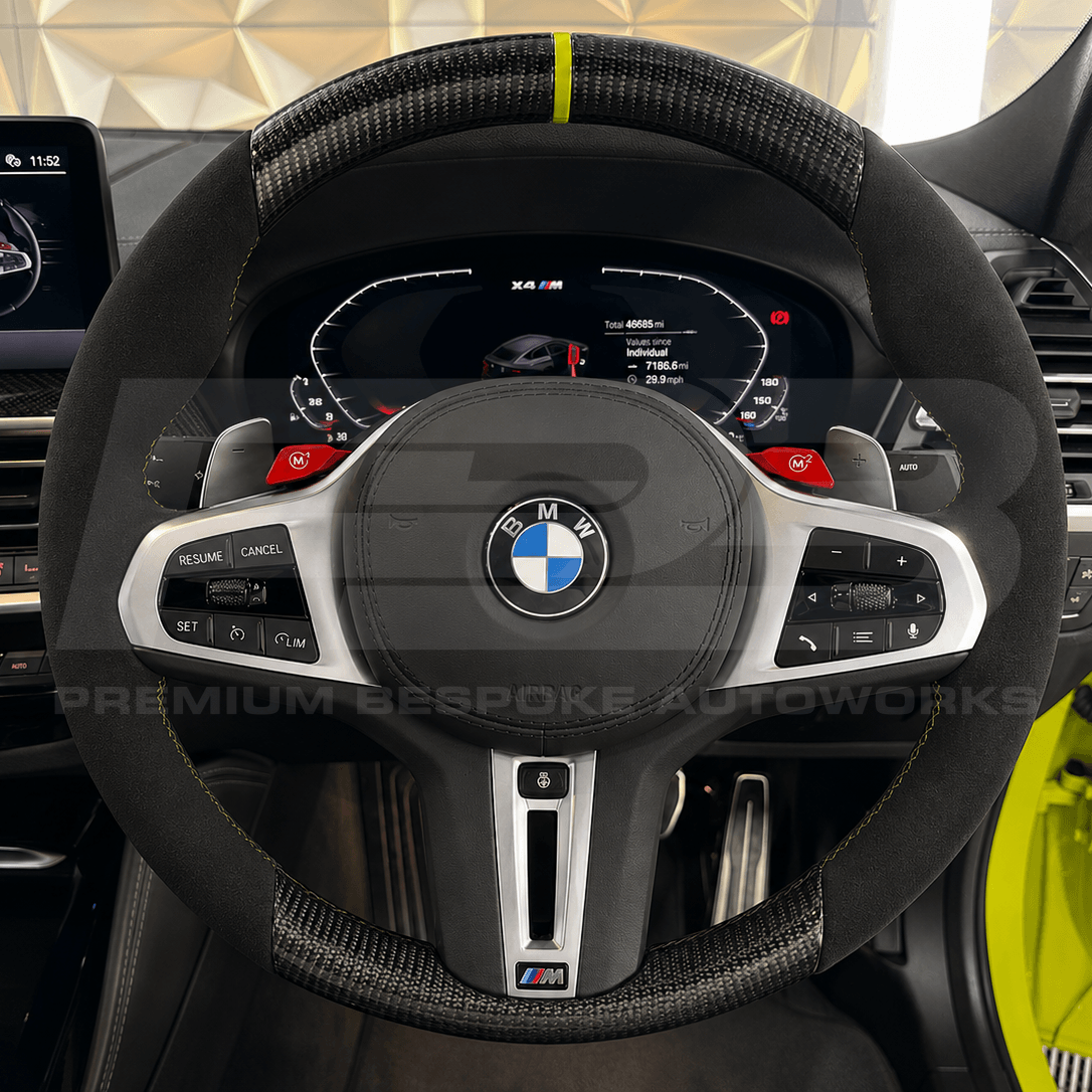 BMW Build Your Own bespoke steering wheel, made and quality checked in the UK