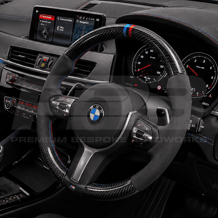 BMW Build Your Own bespoke steering wheel, made and quality checked in the UK