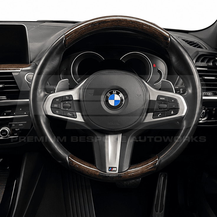 BMW Build Your Own bespoke steering wheel, made and quality checked in the UK
