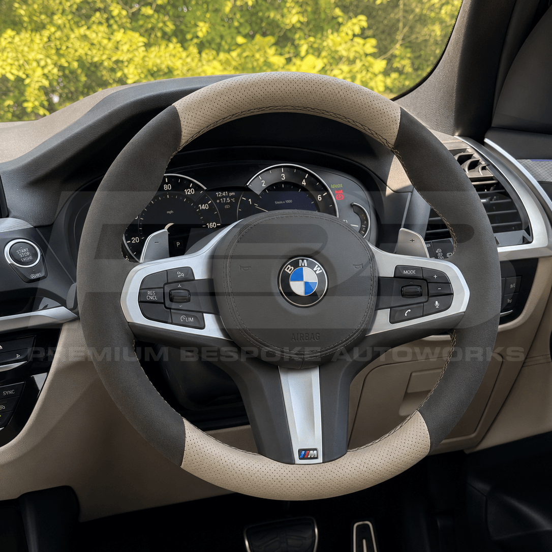 BMW Build Your Own bespoke steering wheel, made and quality checked in the UK