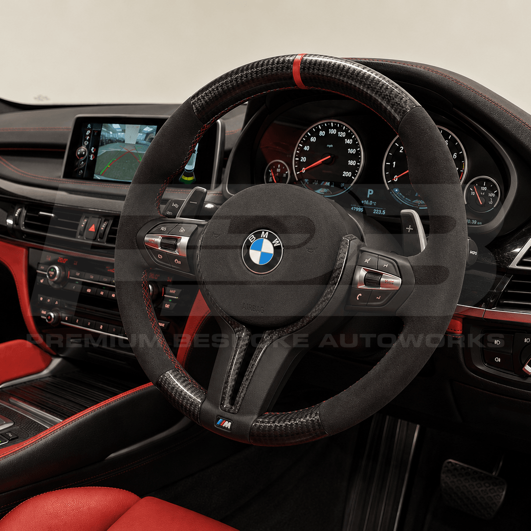 BMW Build Your Own bespoke steering wheel, made and quality checked in the UK