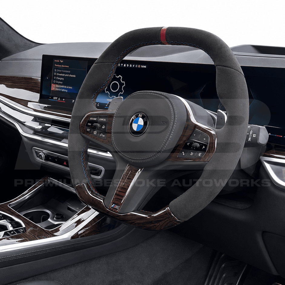 BMW Build Your Own bespoke steering wheel, made and quality checked in the UK