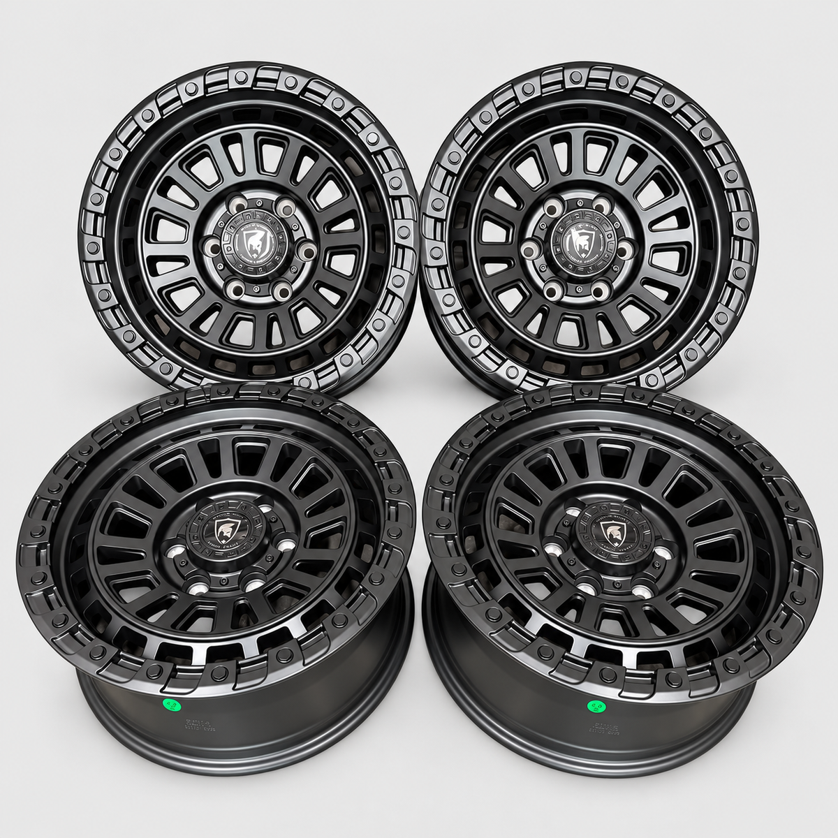 Ford Ranger 17 inch satin black off road alloy wheels set of four - Premium Bespoke AutoWorks