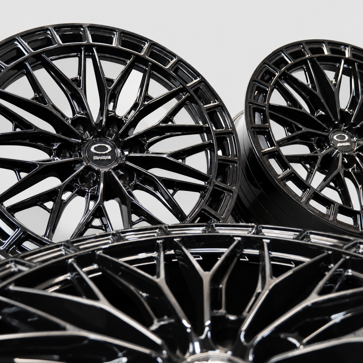 Ford Ranger 20 inch gloss black flow formed alloy wheels grouped view - Premium Bespoke AutoWorks