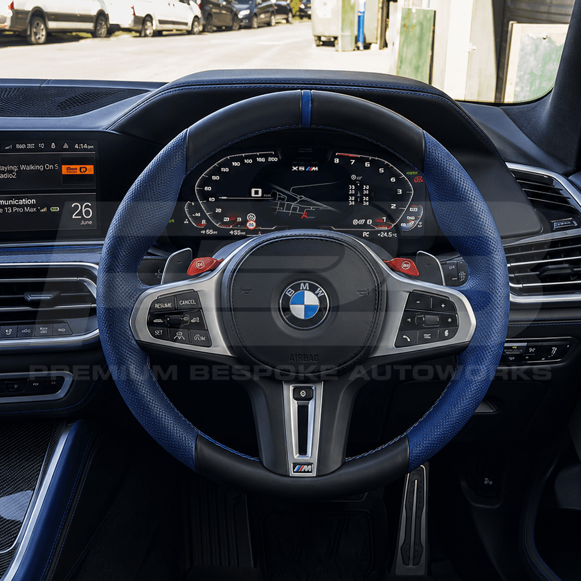 BMW Build Your Own bespoke steering wheel, made and quality checked in the UK