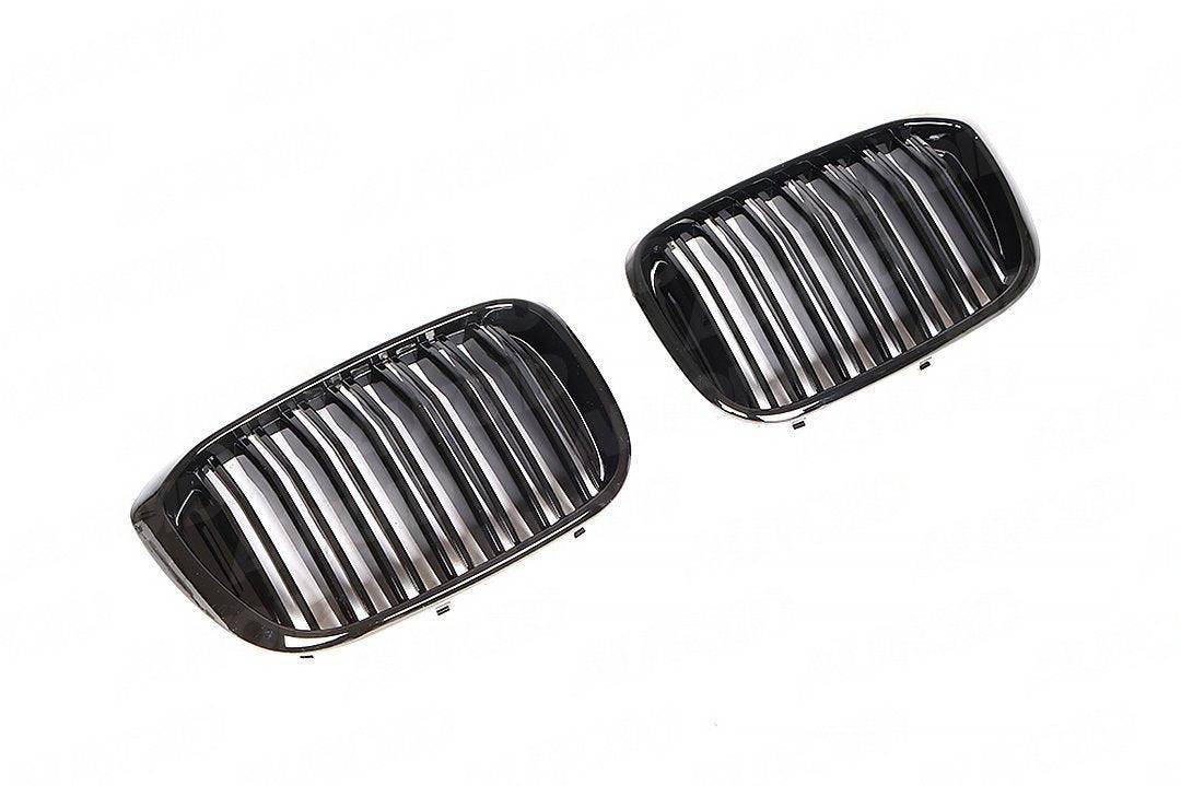 Gloss Black Kidney Grilles for BMW X3 & X4 (2019-2022, G01 G02) - Premium Bespoke AutoWorks