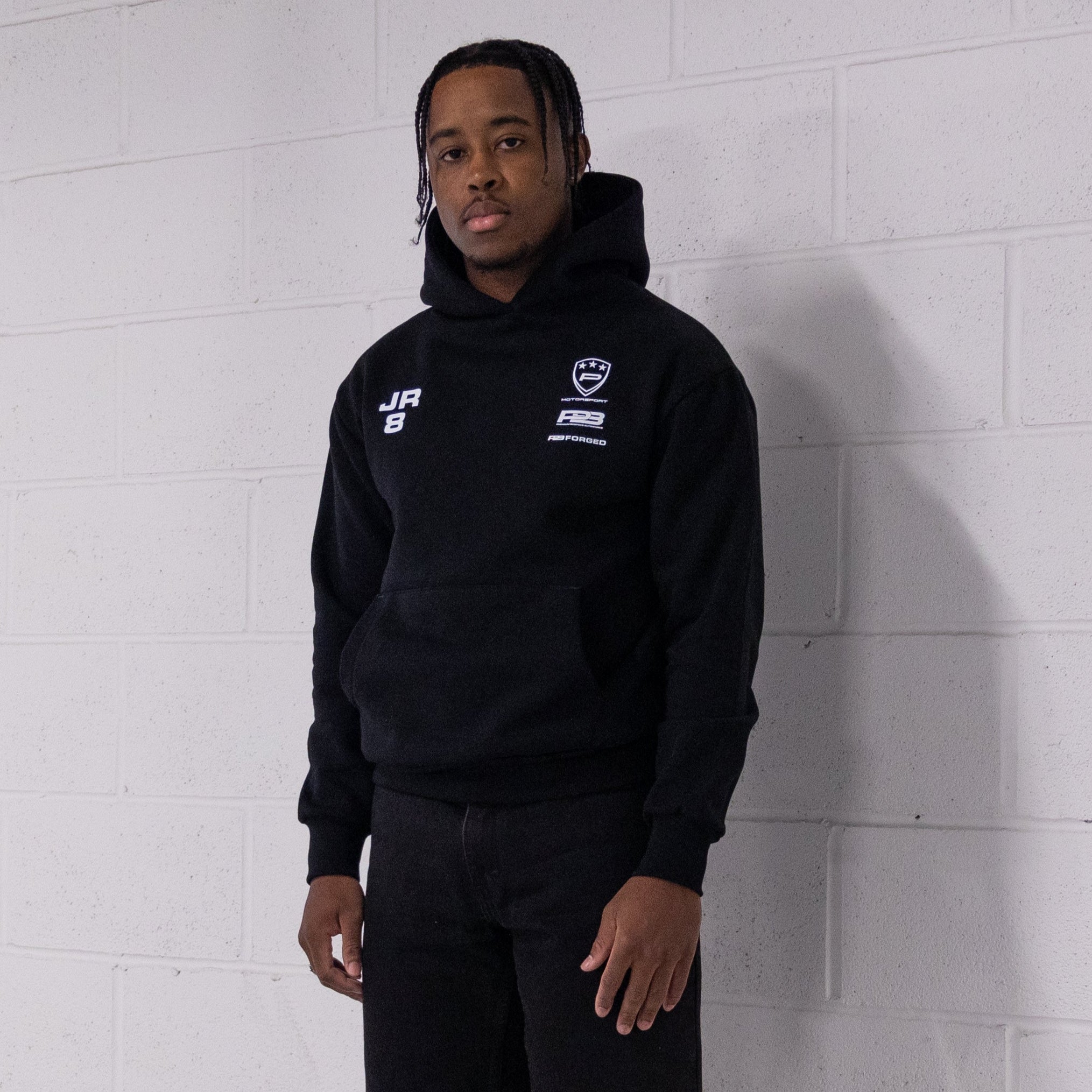 heavyweight unisex black hoodie