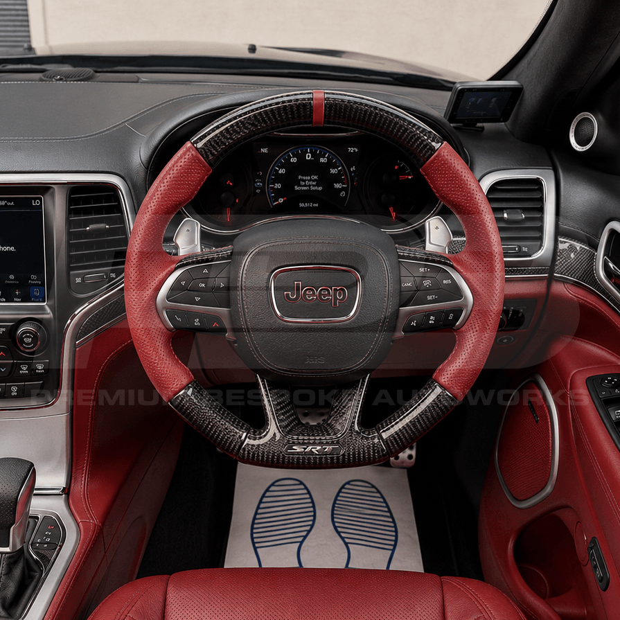 Jeep custom steering wheel, hand-finished to order by Premium Bespoke AutoWorks