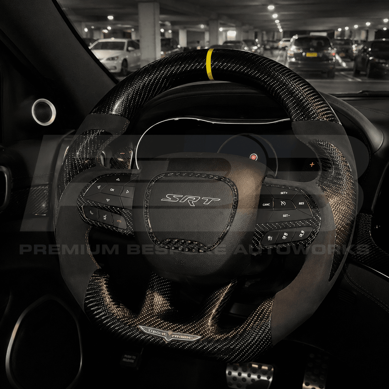 Jeep custom steering wheel, hand-finished to order by Premium Bespoke AutoWorks