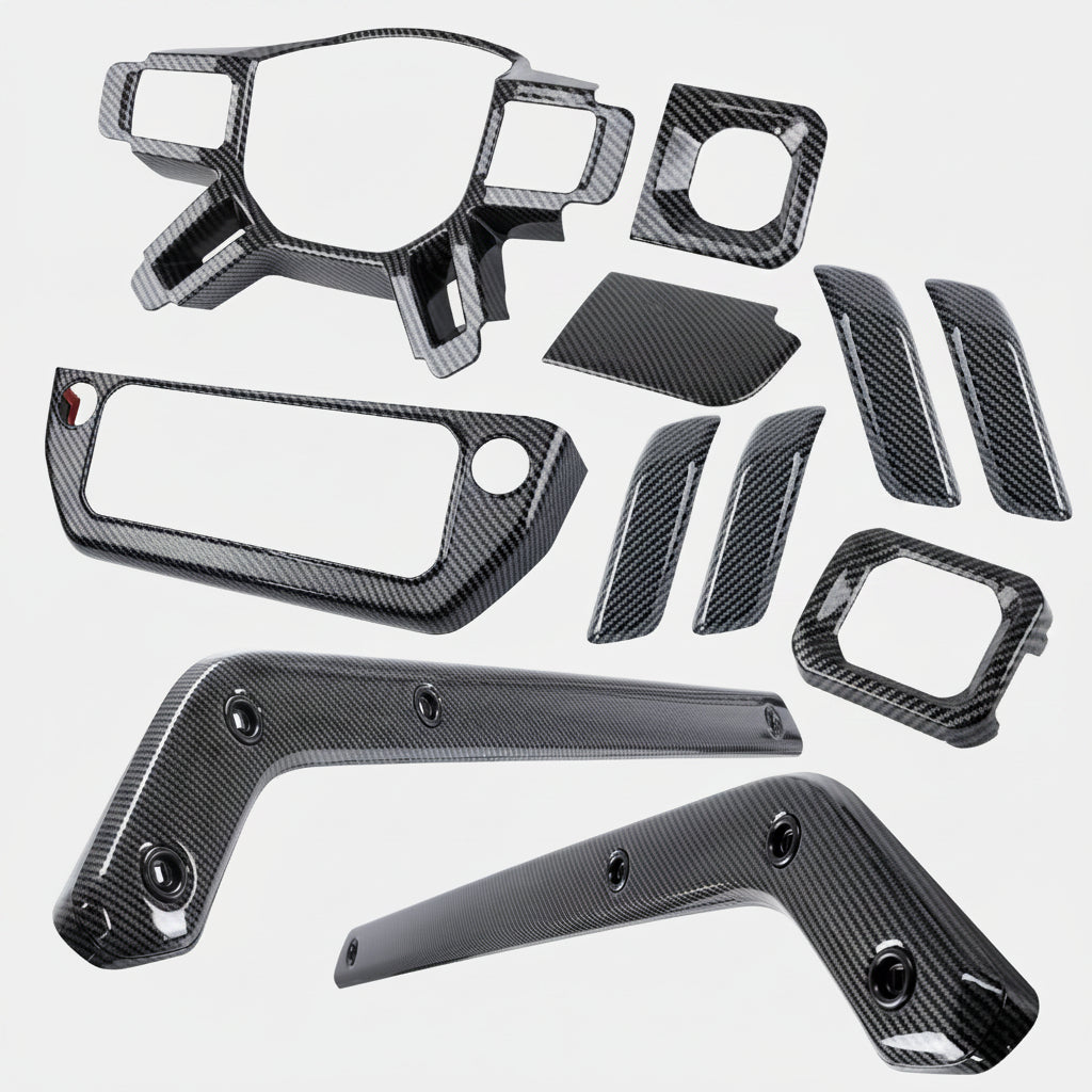 land rover defender l663 interior trim kit carbon fibre look product image