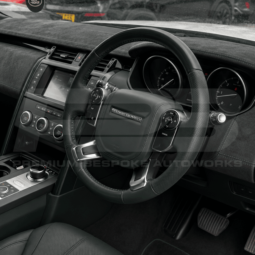 Land Rover Discovery custom steering wheel, hand-finished by Premium Bespoke AutoWorks