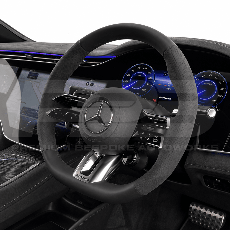 Mercedes-AMG custom steering wheel, hand-finished to order by Premium Bespoke AutoWorks