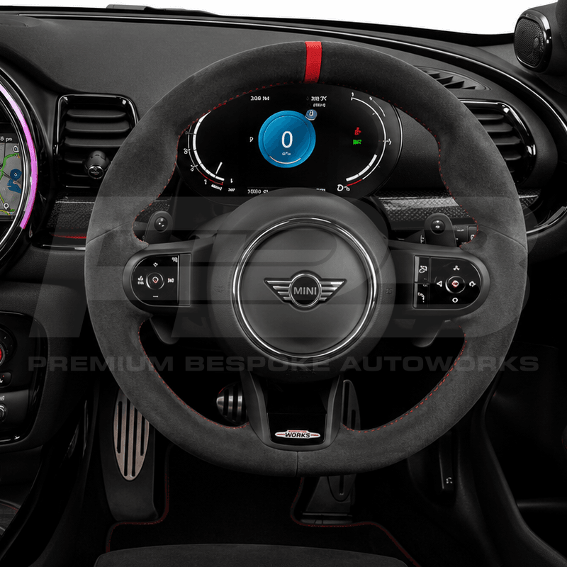 MINI custom steering wheel, hand-finished to order by Premium Bespoke AutoWorks