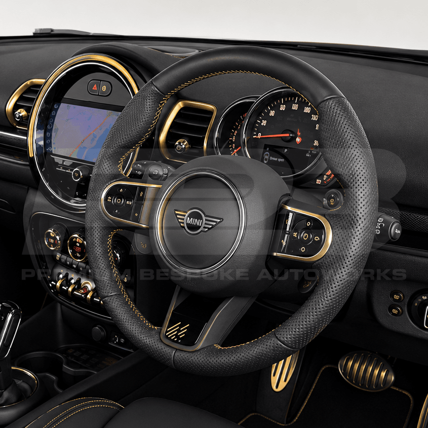 MINI custom steering wheel, hand-finished to order by Premium Bespoke AutoWorks