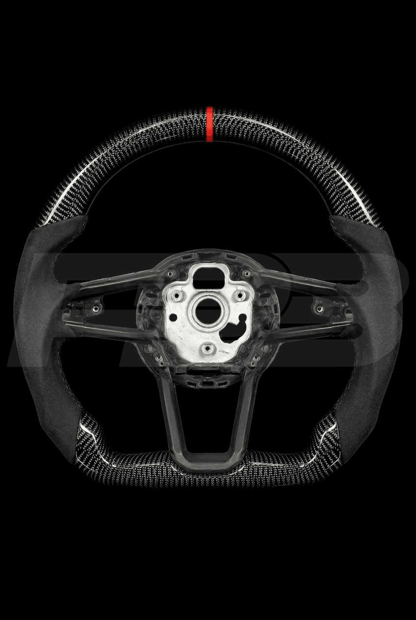 Audi R8 Carbon Alcantara — exposed view, Grey stitching