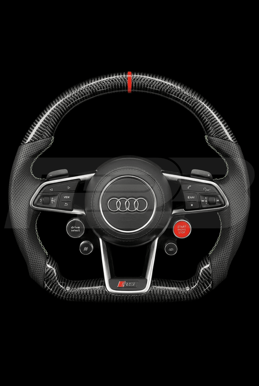 Audi R8 Carbon Perf — complete view, Green stitching
