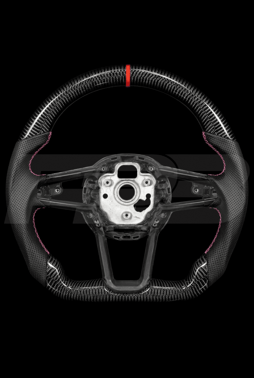 Audi R8 Carbon Perf — exposed view, Black stitching