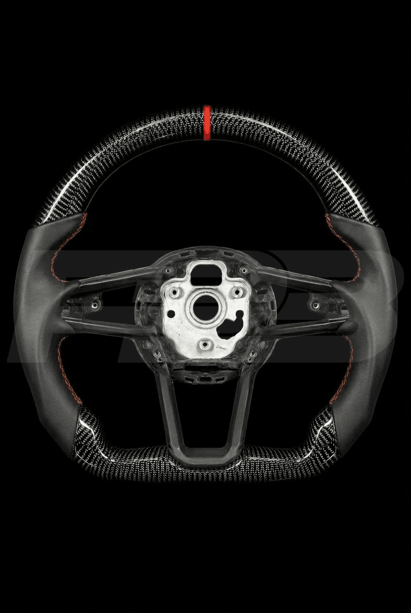 Audi R8 Carbon Sport — exposed view, Orange stitching