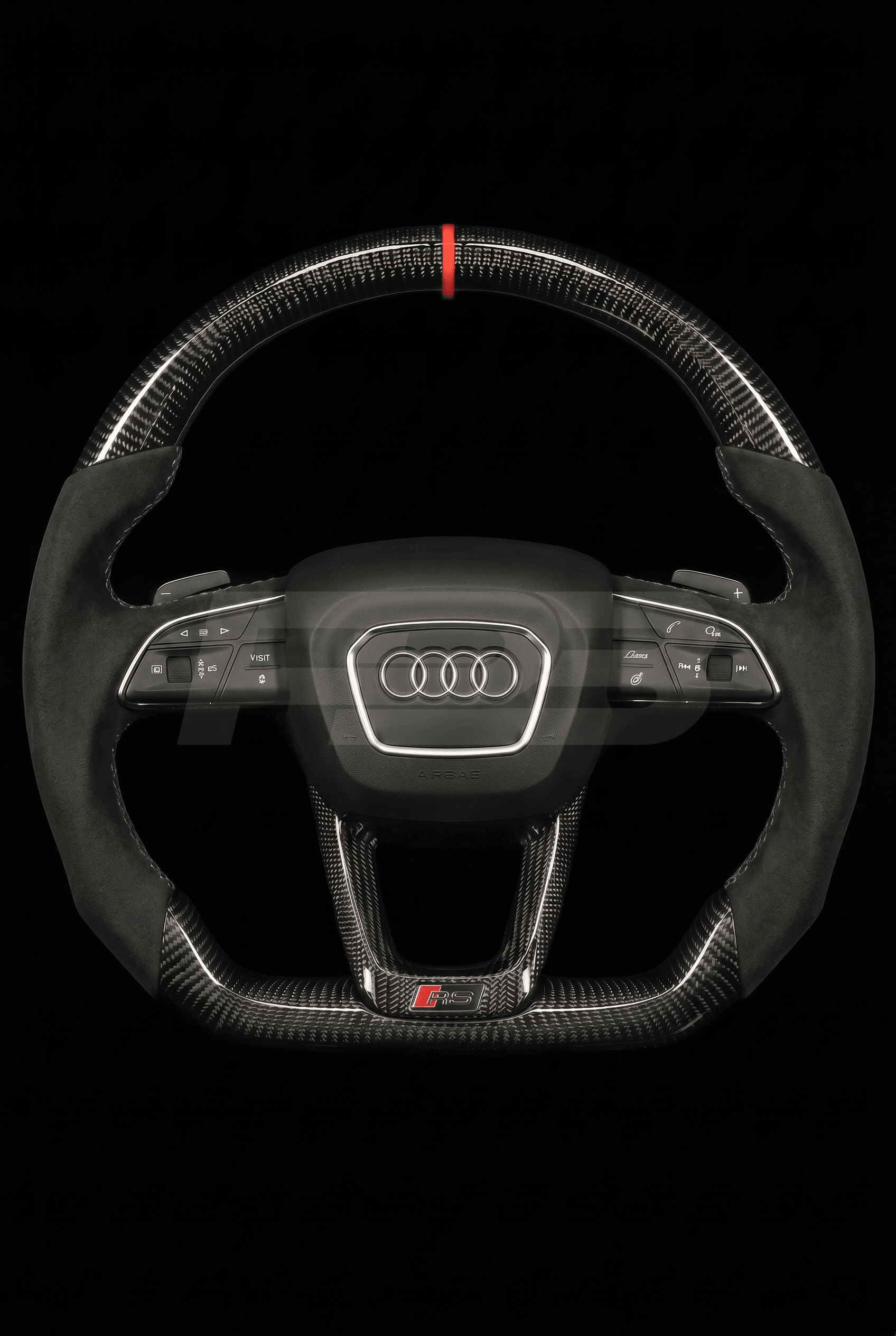 Audi RS Q8 Carbon Alcantara — complete view, Purple stitching
