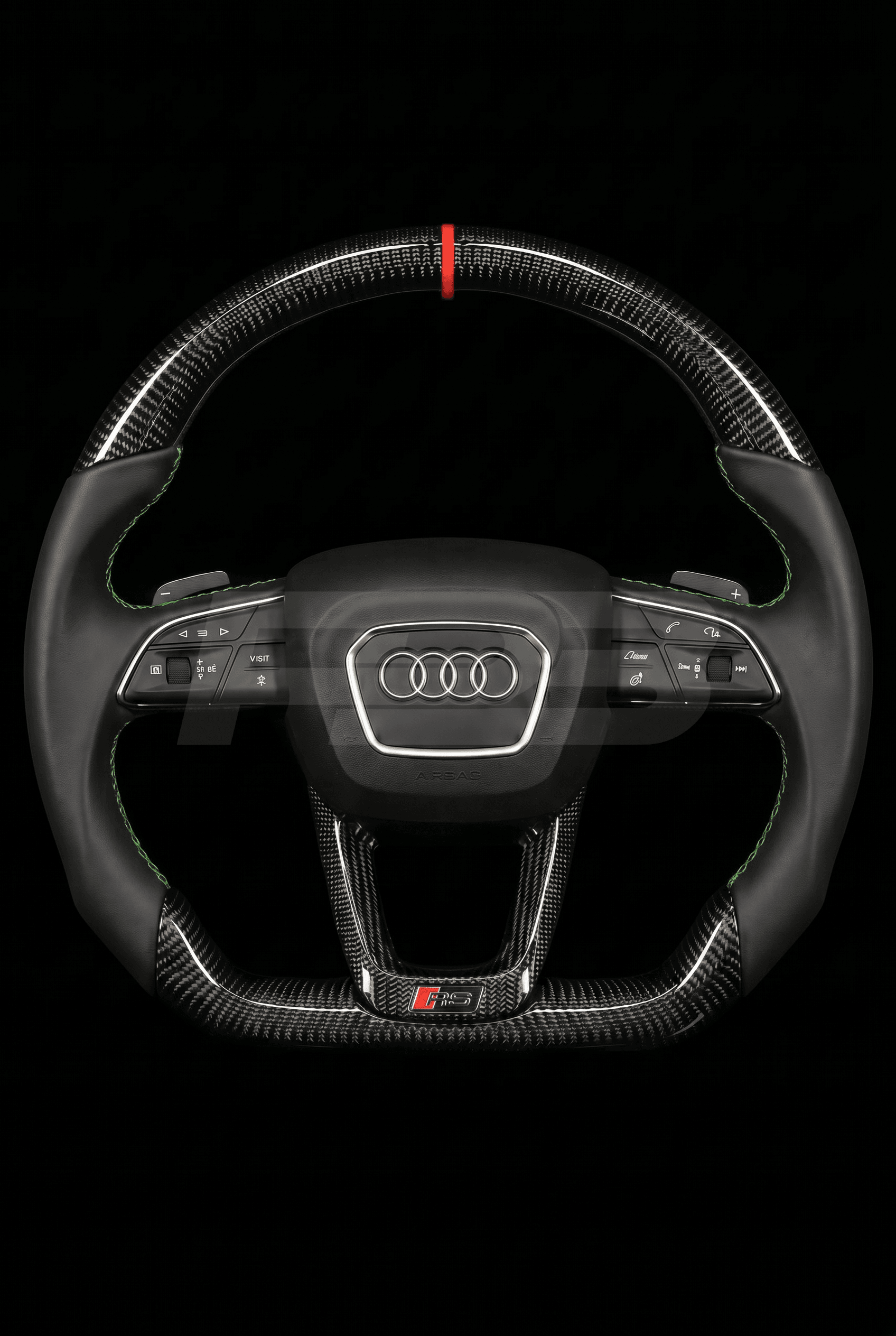 Audi RS Q8 Carbon Sport — complete view, Green stitching
