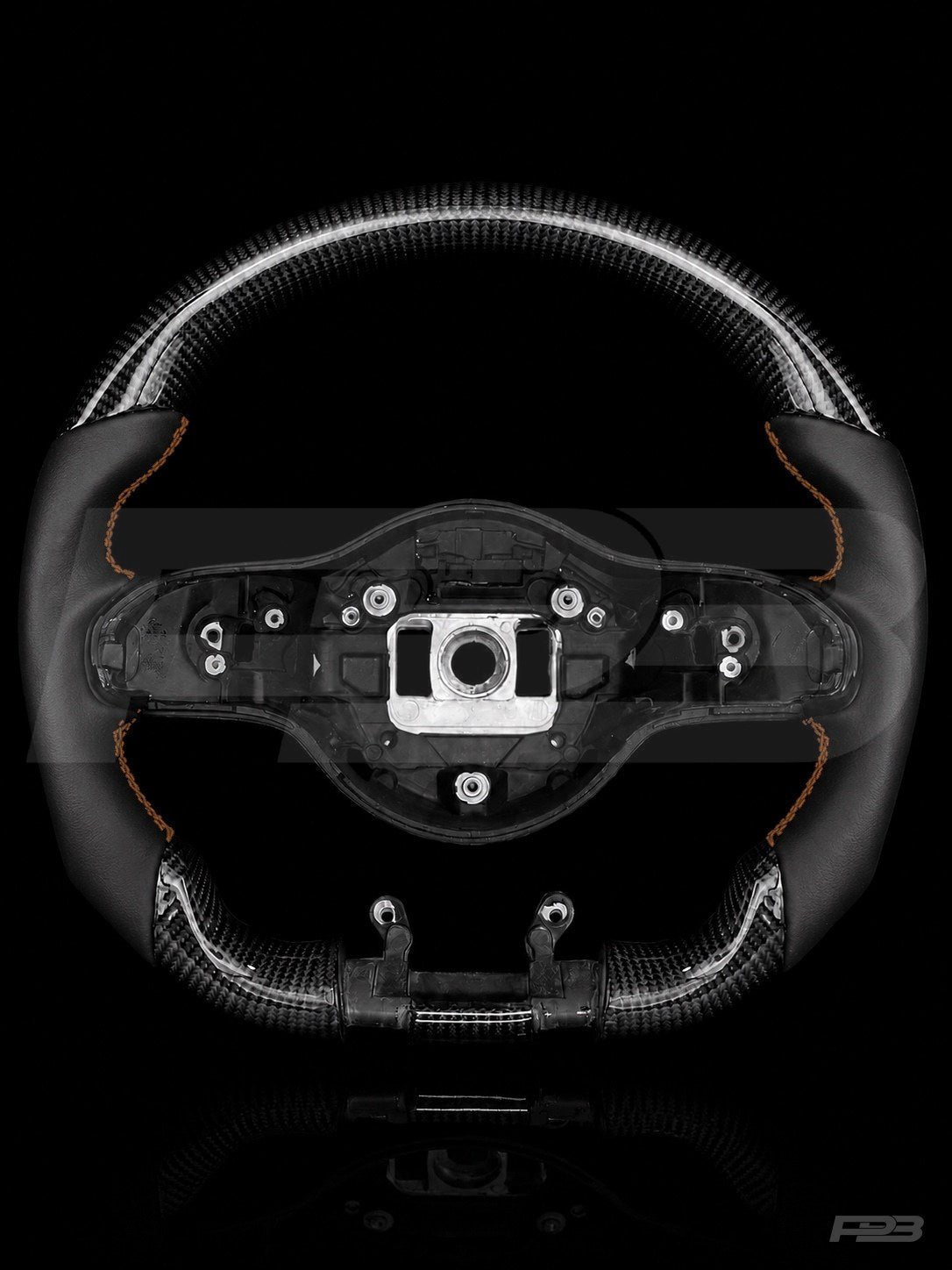 Mercedes C63 W205 Facelift Carbon Sport — exposed view, Brown stitching