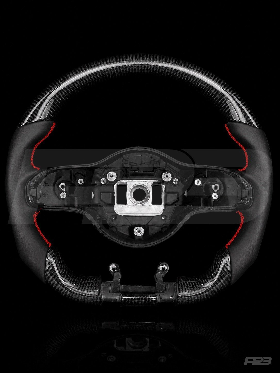 Mercedes C63 W205 Facelift Carbon Sport — exposed view, Red stitching
