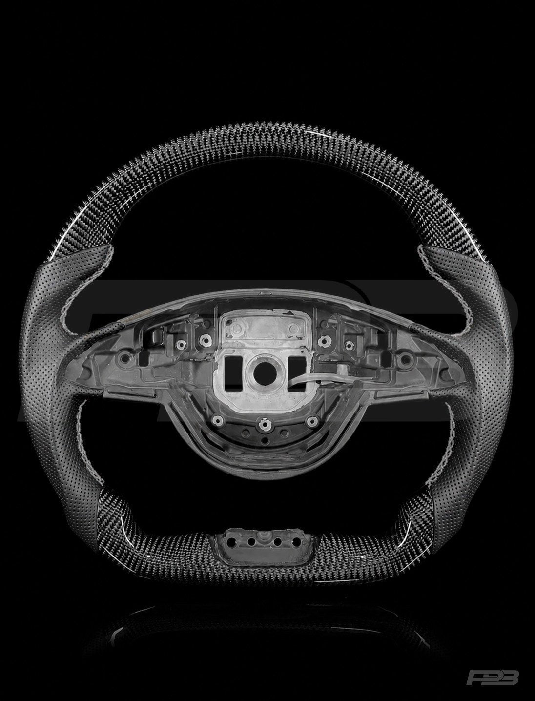 Mercedes C63 W205 Pre-Facelift Carbon Perf — exposed view, Grey stitching