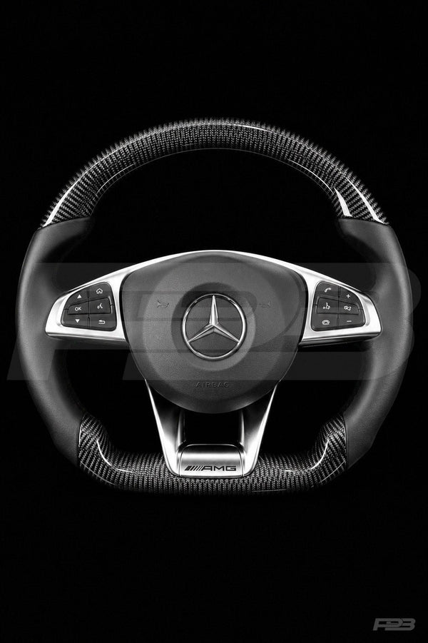 Mercedes C63 AMG W205 Pre-Facelift Custom Steering Wheel, Carbon Sport, Made to Order