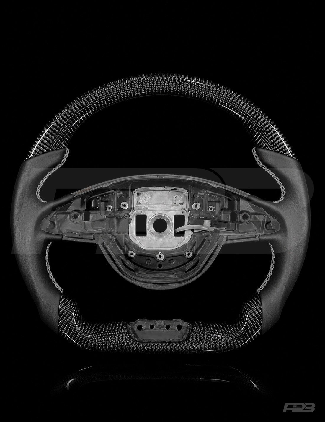 Mercedes C63 W205 Pre-Facelift Carbon Sport — exposed view, Grey stitching