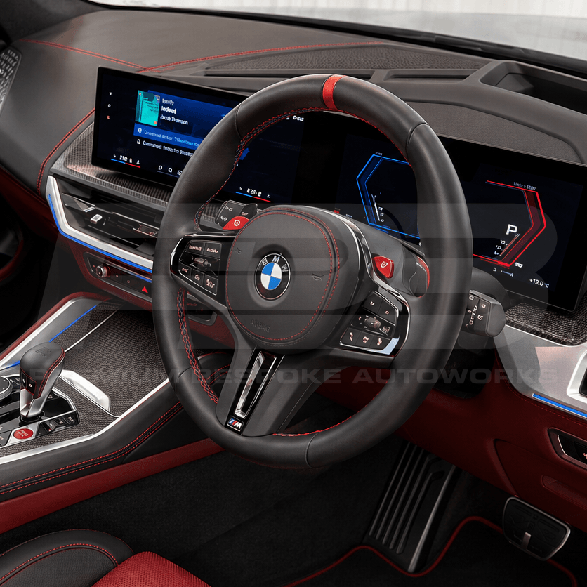BMW XM G09 steering wheel upgrade, hand finished on a genuine OEM core