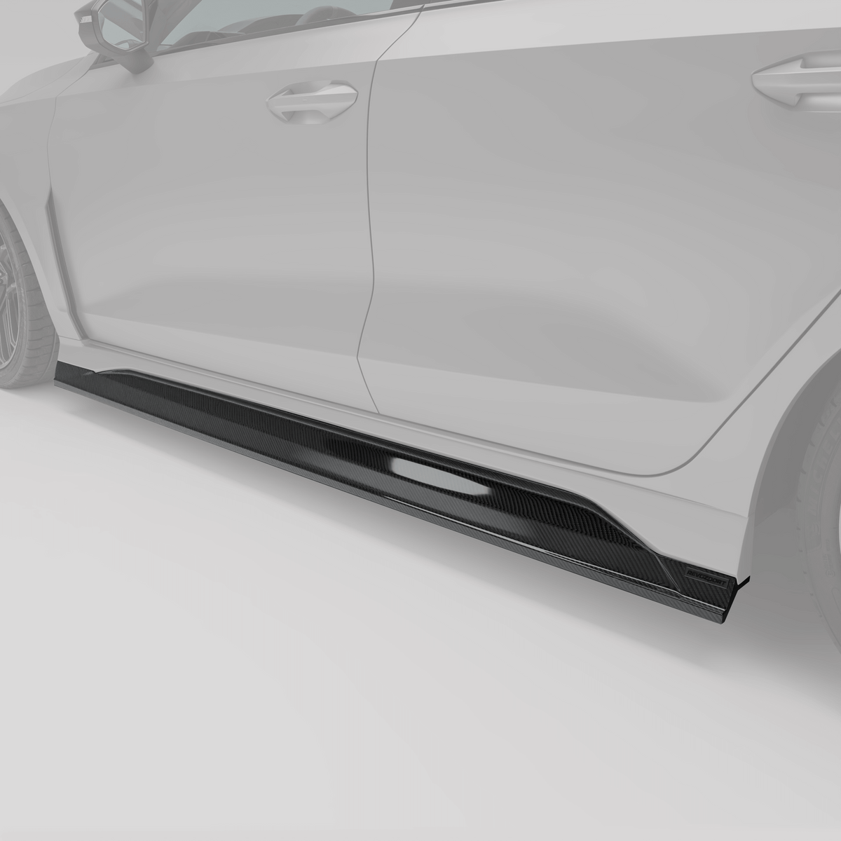 REVOZPORT Audi RS3 8Y Saloon Carbon Fibre Side Skirts (2021+) - Premium Bespoke AutoWorks