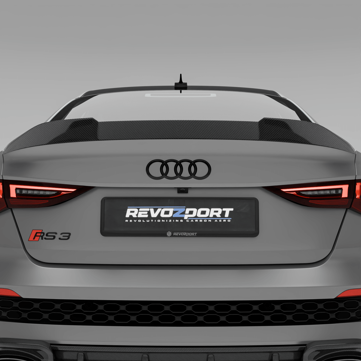 REVOZPORT Audi RS3 8Y Saloon Carbon Fibre Spoiler (2021+), image 2 - Premium Bespoke AutoWorks