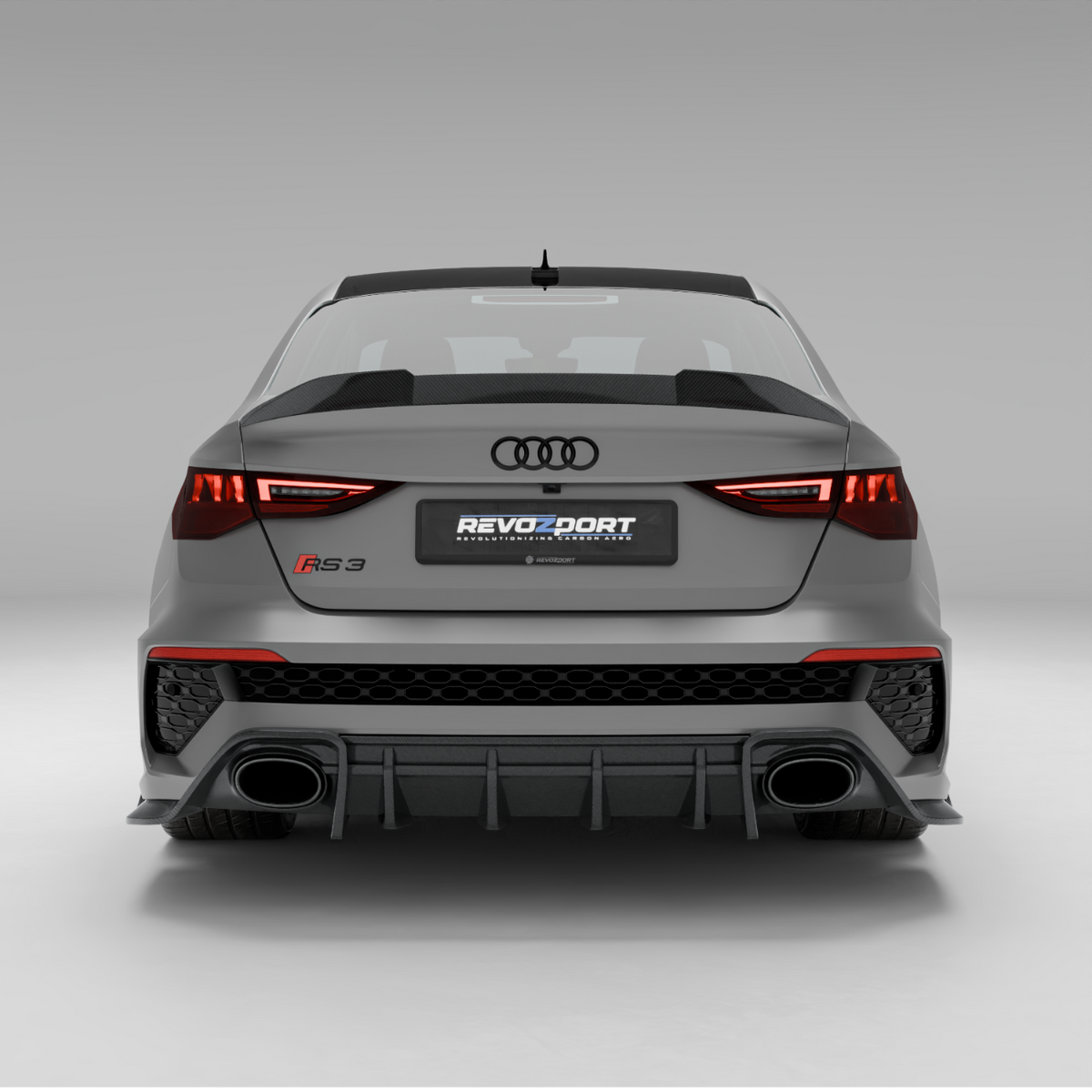 REVOZPORT Audi RS3 8Y Saloon Carbon Fibre Spoiler (2021+), image 7 - Premium Bespoke AutoWorks