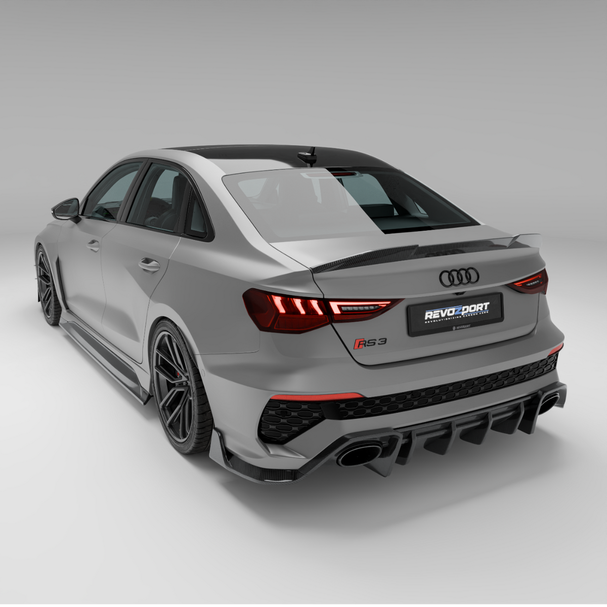 REVOZPORT Audi RS3 8Y Saloon Carbon Fibre Spoiler (2021+), image 8 - Premium Bespoke AutoWorks