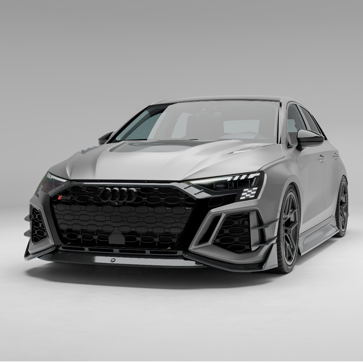 REVOZPORT Audi RS3 8Y Sportback Carbon Fibre Canards (2021-2024), image 7 - Premium Bespoke AutoWorks