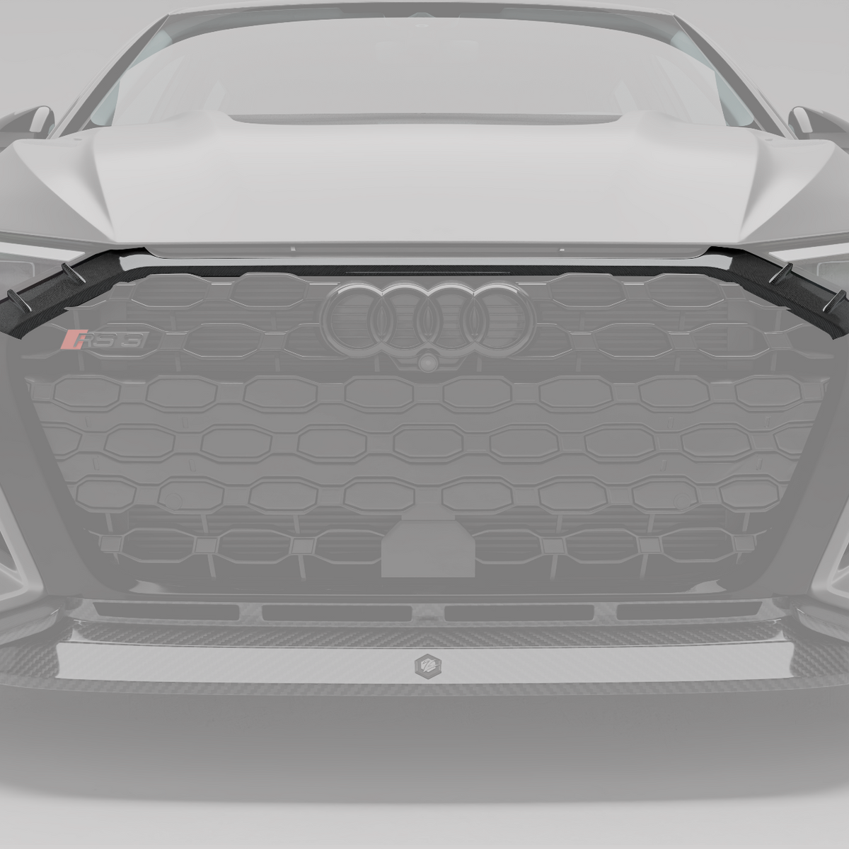 REVOZPORT Audi RS3 8Y Sportback Carbon Fibre Front Grille (2021-2024) - Premium Bespoke AutoWorks