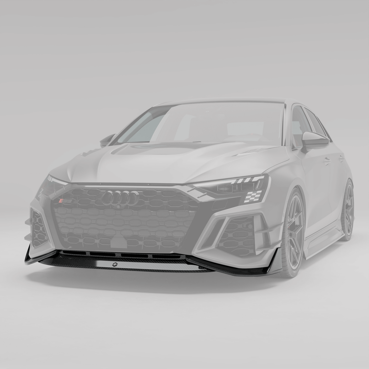 REVOZPORT Audi RS3 8Y Sportback Carbon Fibre Front Lip (2021-2024) - Premium Bespoke AutoWorks
