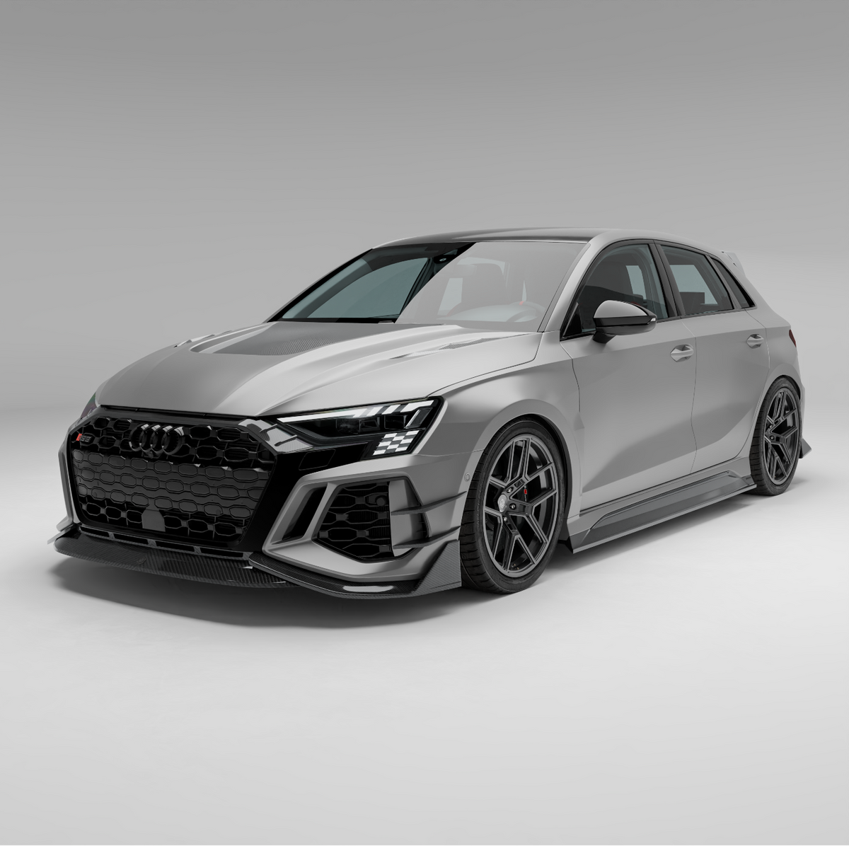 REVOZPORT Audi RS3 8Y Sportback Carbon Fibre Side Skirts (2021+), image 7 - Premium Bespoke AutoWorks