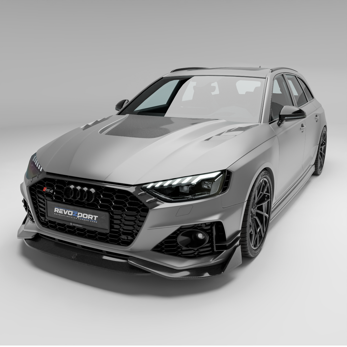 REVOZPORT Audi RS4 Avant B9.5 Carbon Fibre Canards (2020-2023), image 10 - Premium Bespoke AutoWorks