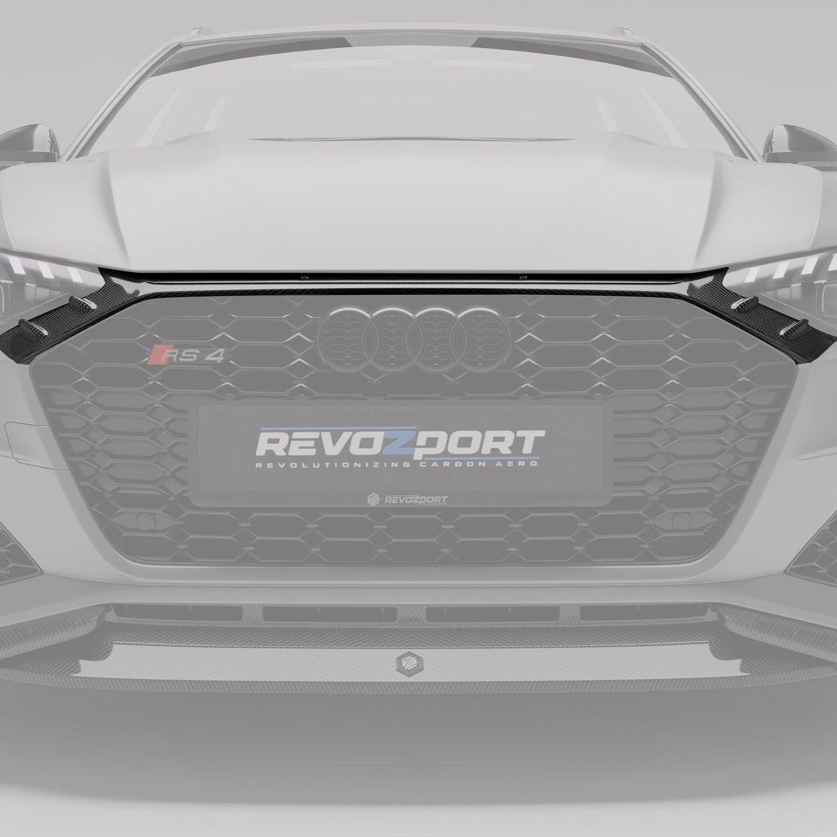 REVOZPORT Audi RS4 Avant B9.5 Carbon Fibre Front Grille (2020-2023) - Premium Bespoke AutoWorks