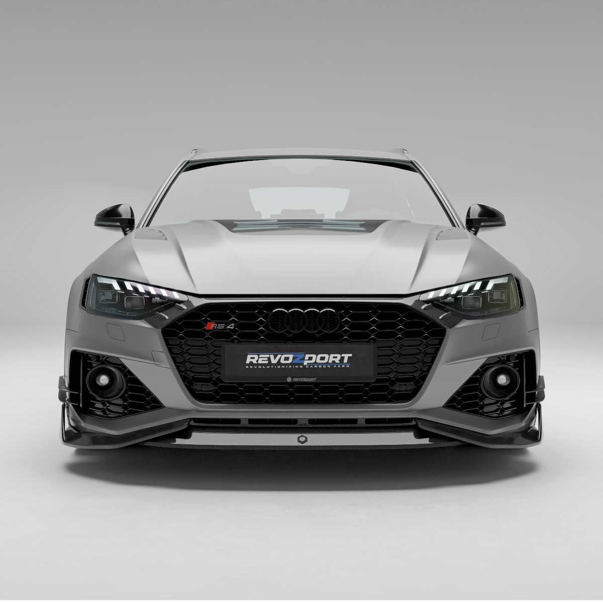 REVOZPORT Audi RS4 Avant B9.5 Carbon Fibre Front Grille (2020-2023), image 10 - Premium Bespoke AutoWorks