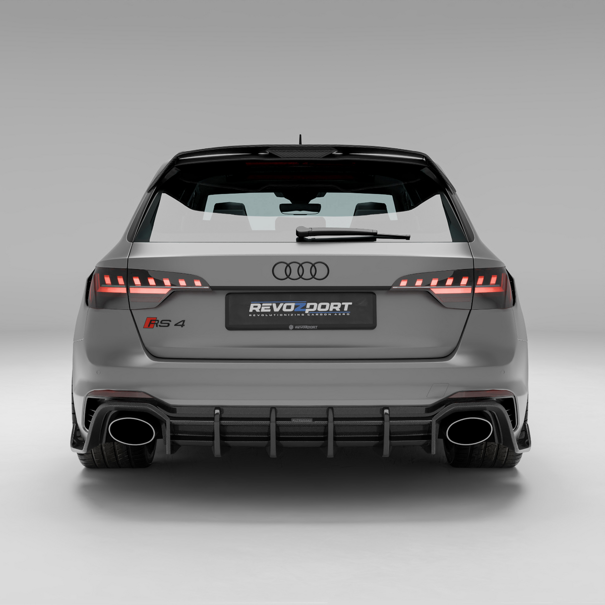 REVOZPORT Audi RS4 Avant B9.5 Carbon Fibre Rear Diffuser (2020-2023), image 11 - Premium Bespoke AutoWorks