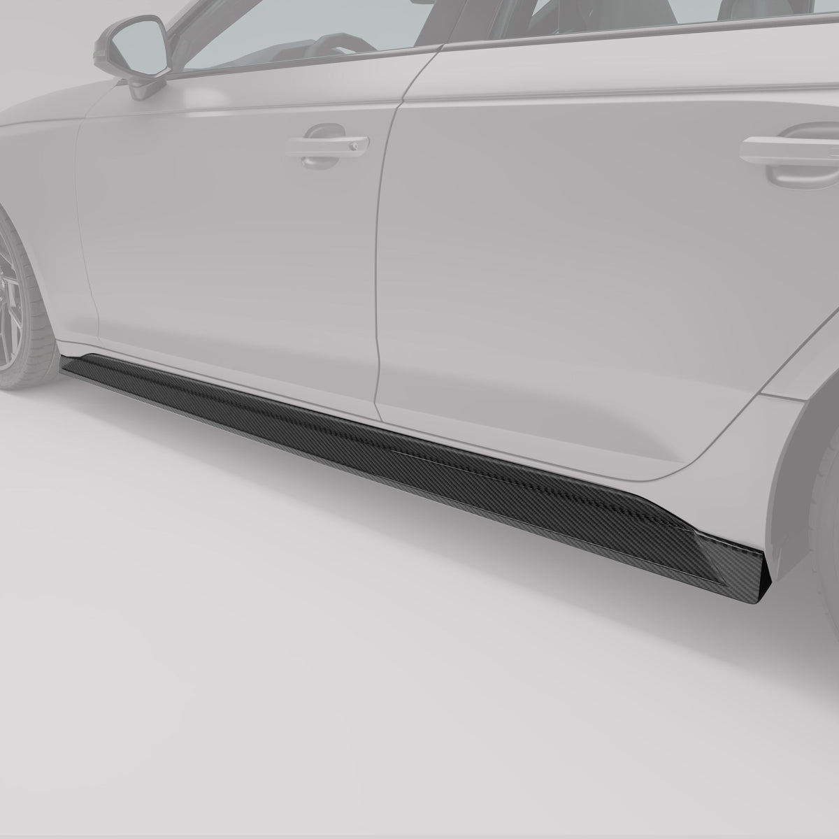 REVOZPORT Audi RS4 Avant B9.5 Carbon Fibre Side Skirts (2020-2023) - Premium Bespoke AutoWorks
