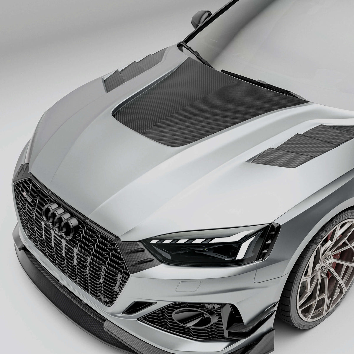 REVOZPORT Audi RS5 Coupe B9.5 Carbon Fibre Bonnet (2020-2024), image 2 - Premium Bespoke AutoWorks