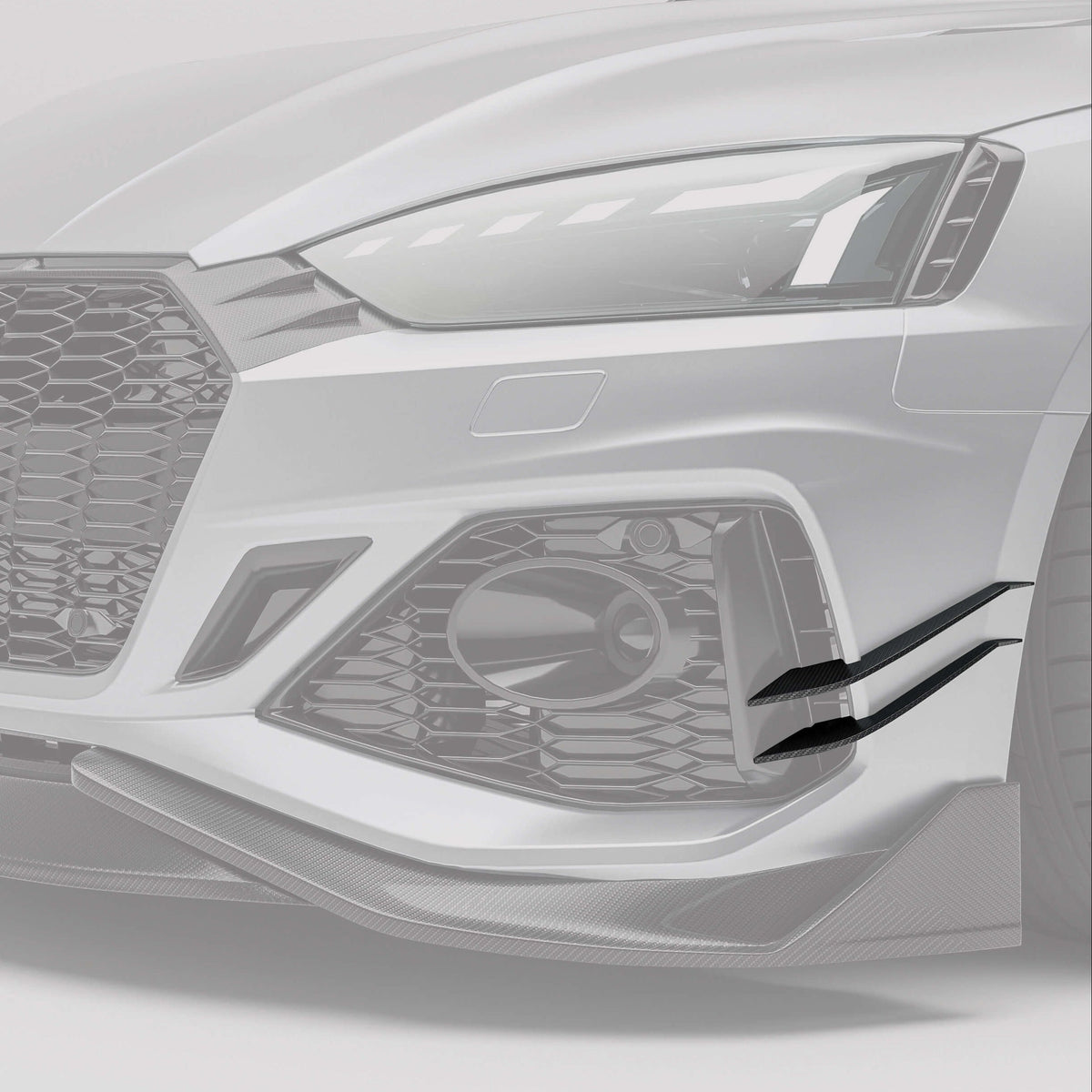REVOZPORT Audi RS5 Coupe B9.5 Carbon Fibre Canards (2020-2024) - Premium Bespoke AutoWorks