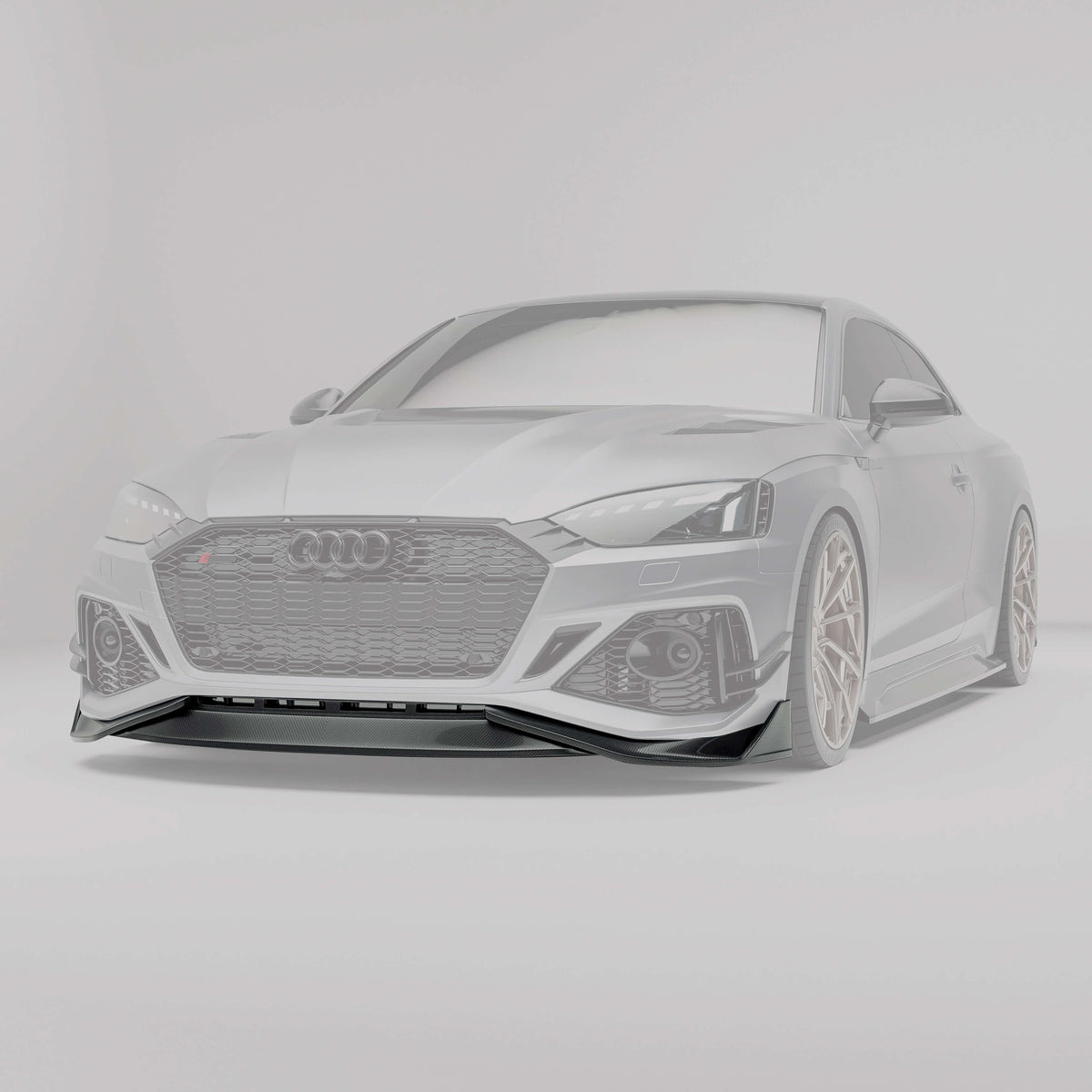 REVOZPORT Audi RS5 Coupe B9.5 Carbon Fibre Front Lip (2020-2024) - Premium Bespoke AutoWorks