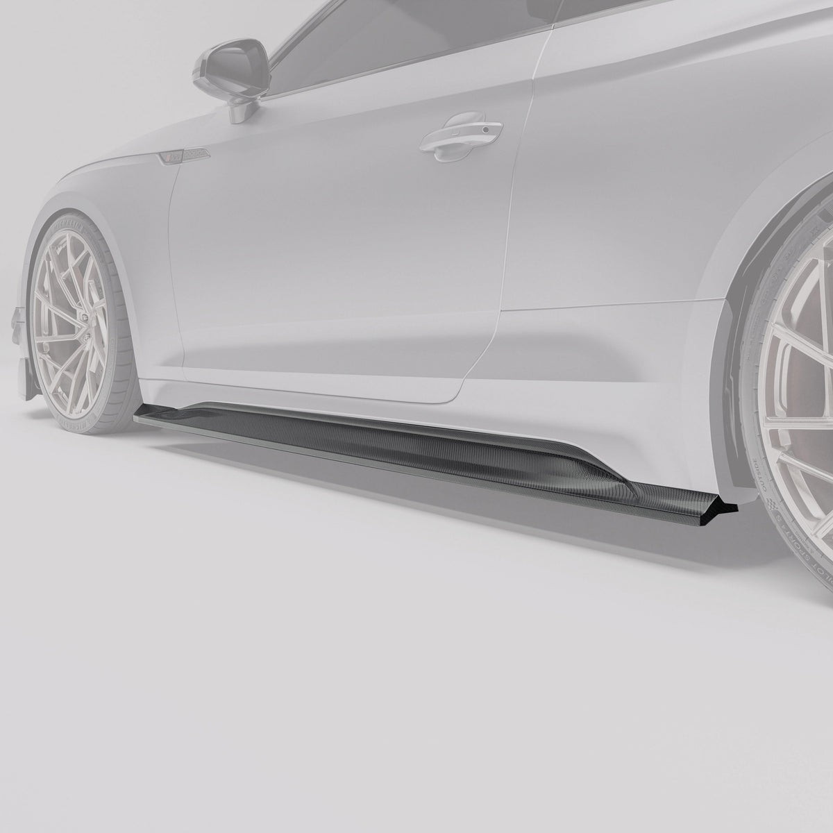 REVOZPORT Audi RS5 Coupe B9.5 Carbon Fibre Side Skirts (2020-2024) - Premium Bespoke AutoWorks