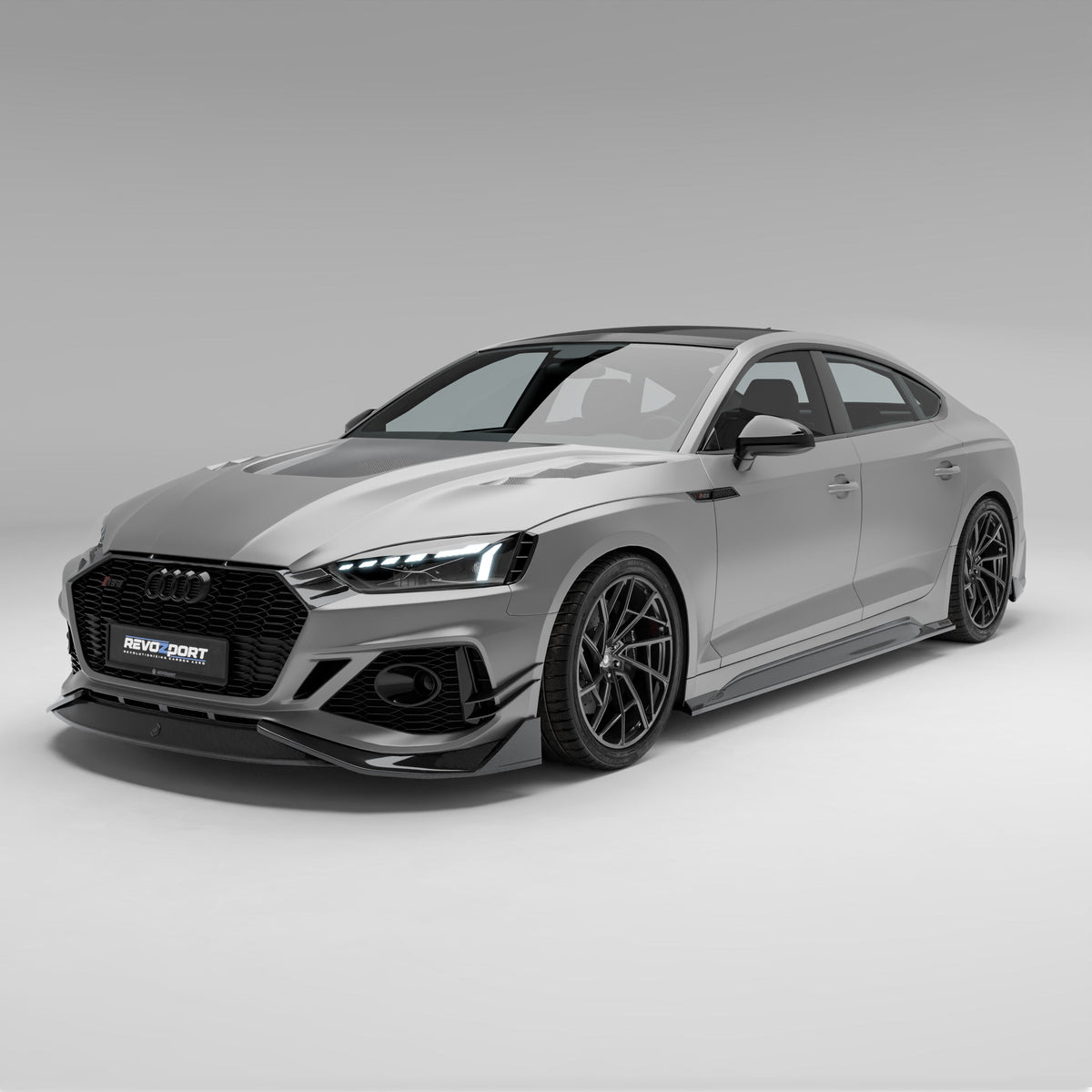 REVOZPORT Audi RS5 Sportback B9.5 Carbon Fibre Front Lip (2020-2024), image 7 - Premium Bespoke AutoWorks