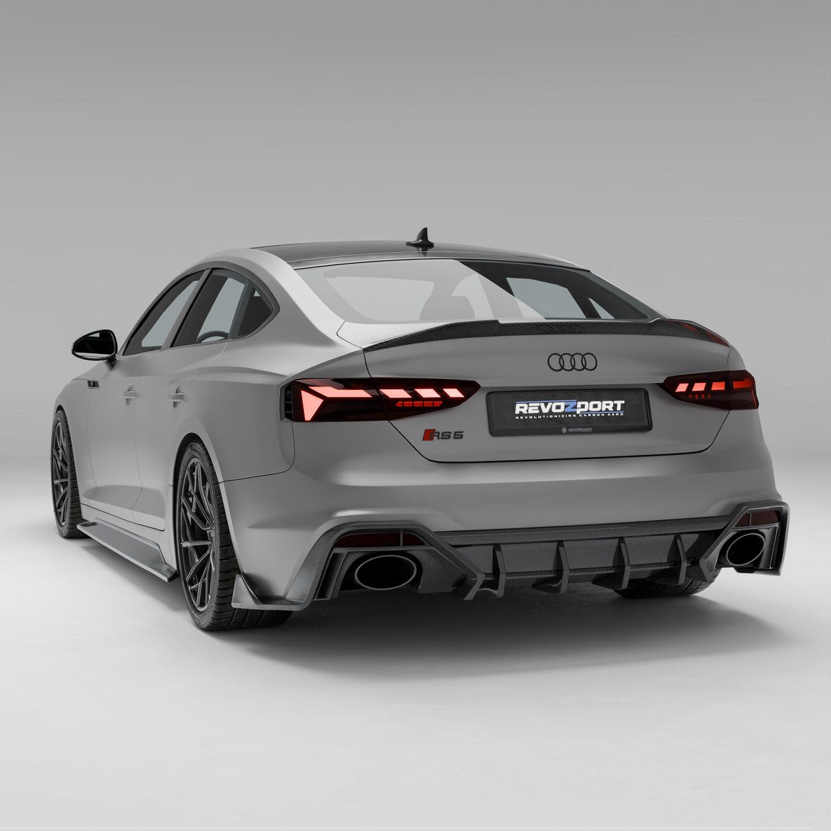 REVOZPORT Audi RS5 Sportback B9.5 Carbon Fibre Rear Diffuser (2020-2024), image 7 - Premium Bespoke AutoWorks